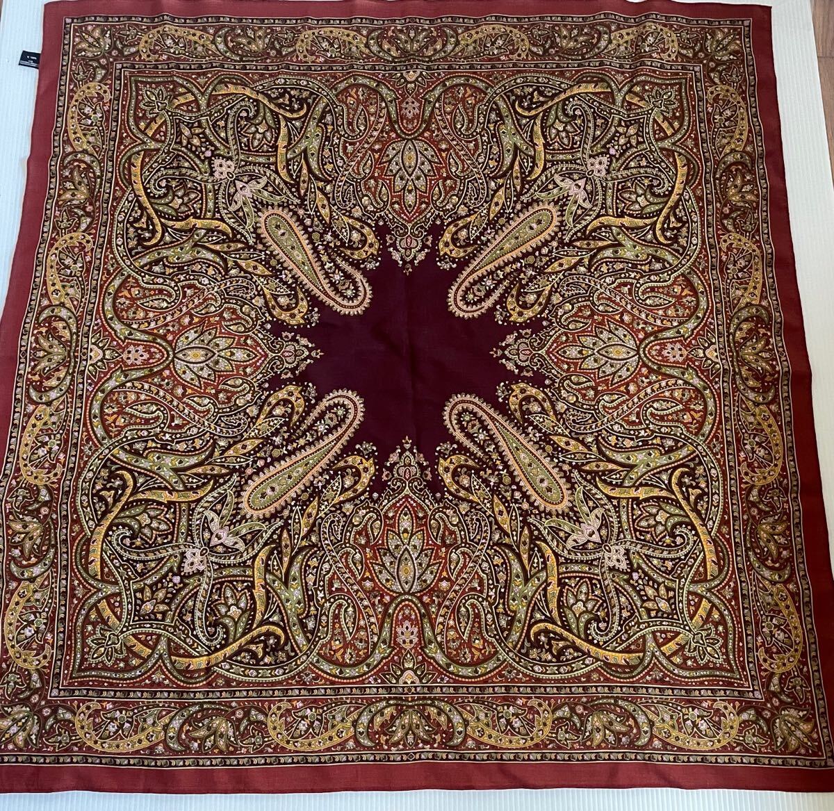  превосходный товар ETROpeiz Lee рисунок шарф большой размер шарф сделано в Японии шерсть 100%