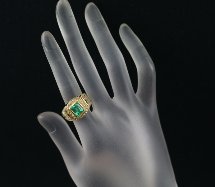  emerald 1.72ct ring K18YG GENJ