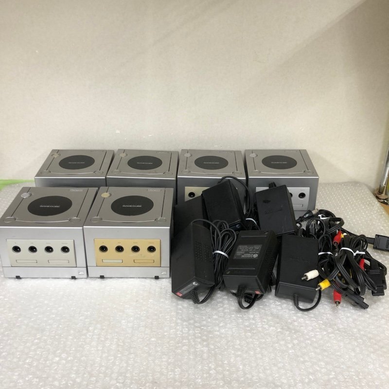 【ジャンク品】任天堂 Nintendo ニンテンドー ゲームキューブ シルバー 6台 まとめ DOL-001 DOL-101 240913SK750135