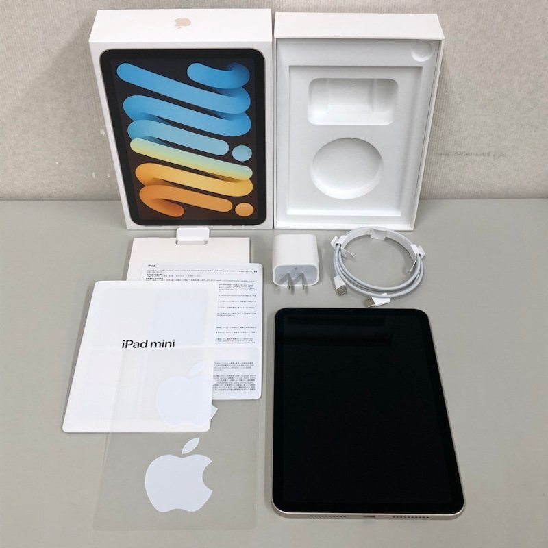 Apple アップル iPad mini 第6世代 Wi-Fiモデル 64GB MK7P3J/A スターライト A2567 240923RM390363