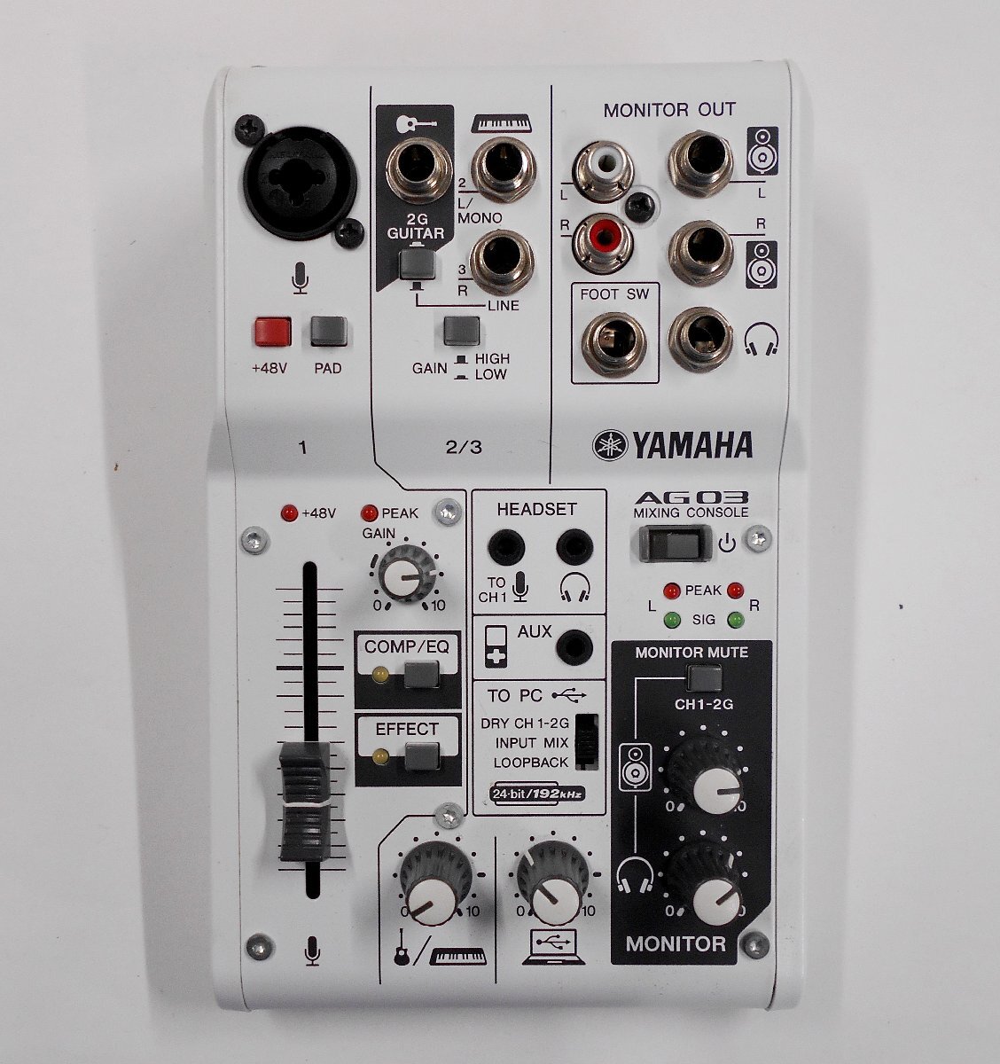 YAMAHA ヤマハ AG03 ウェブキャスティングミキサー オーディオインターフェイス 現状品 【タ283】