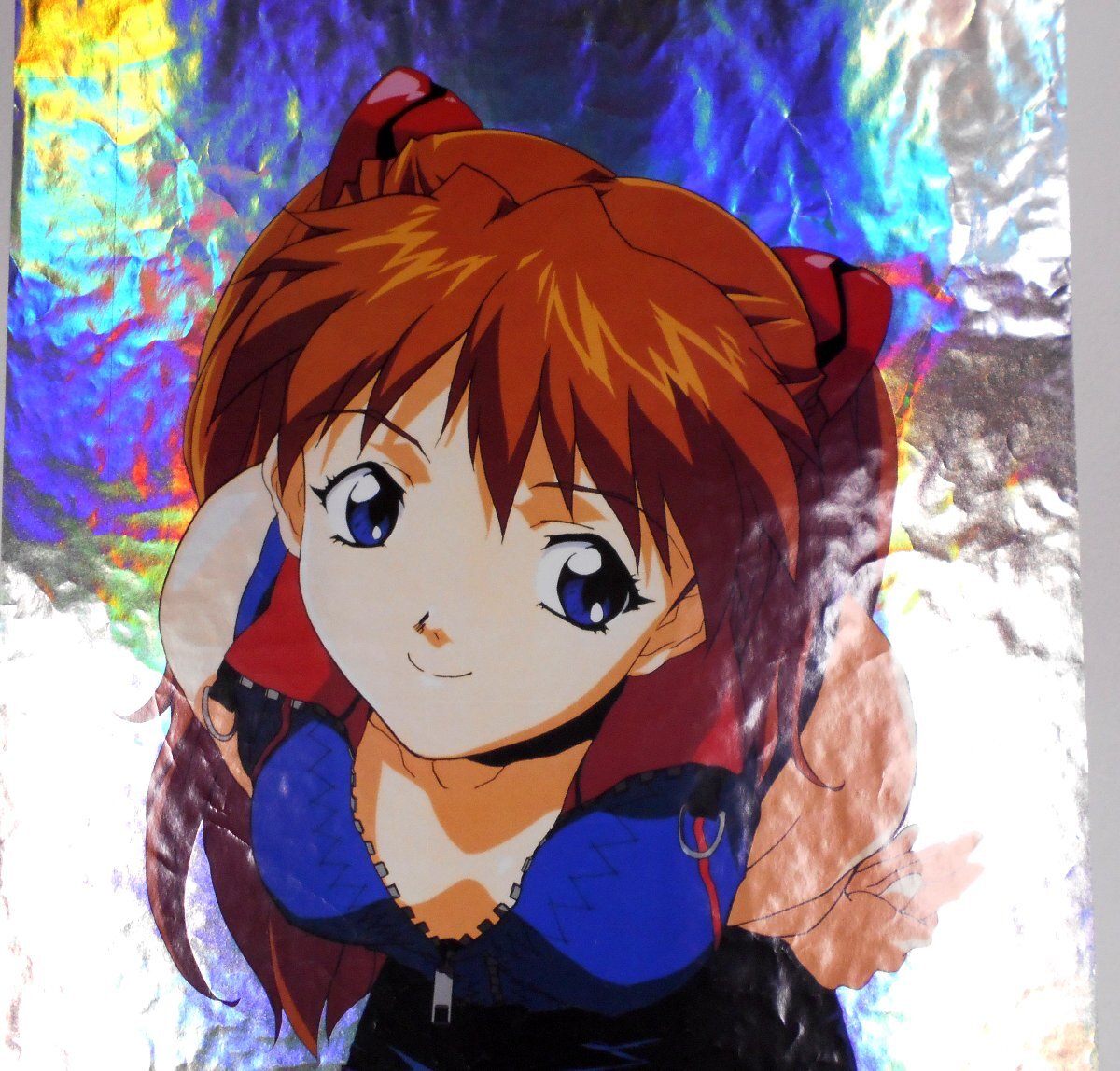ポスター 新世紀(jì) エヴァンゲリオン NEON GENESIS EVANGELION アスカ ラングレー ホログラム メタリック シルバー B2サイズ【タ429】