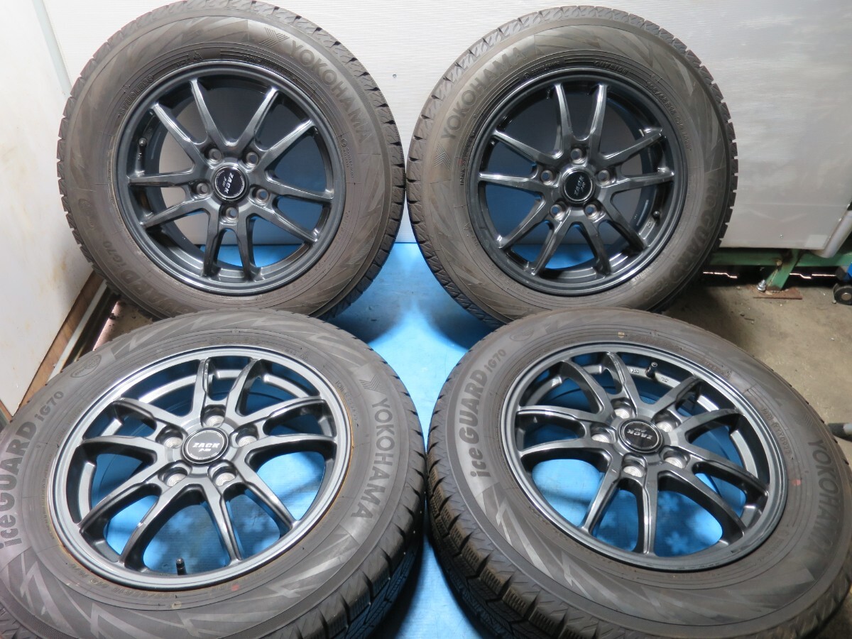 ◆ZACK◆ISIS　ステップワゴン◆22年 スタッドレス ヨコハマ IG70 195/65R15◆15×6J 5穴 PCD114.3 オフセット53◆A1061 