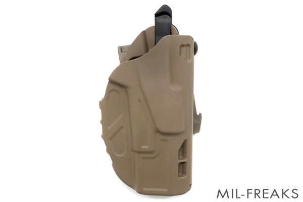 US 米軍実物 Safariland Model 7378 7TS ALS ホルスター + QLSフォーク セット Glock 17/19 TAN499