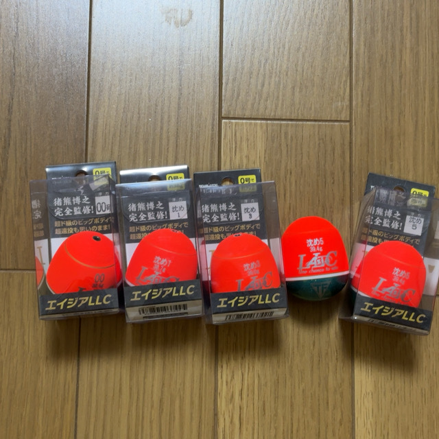 釣研 エイジア LLC 00号 沈め1 沈め3 沈め5 沈め5 セット(円錐 