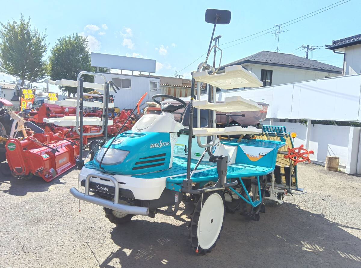 宮城 クボタ 田植機 SPD6 F-SP 344時間 ディーゼルエンジン 側条施肥機 薬剤散布機 風車マーカー 中古 店頭販売 自社配送 農機具市場 岩沼