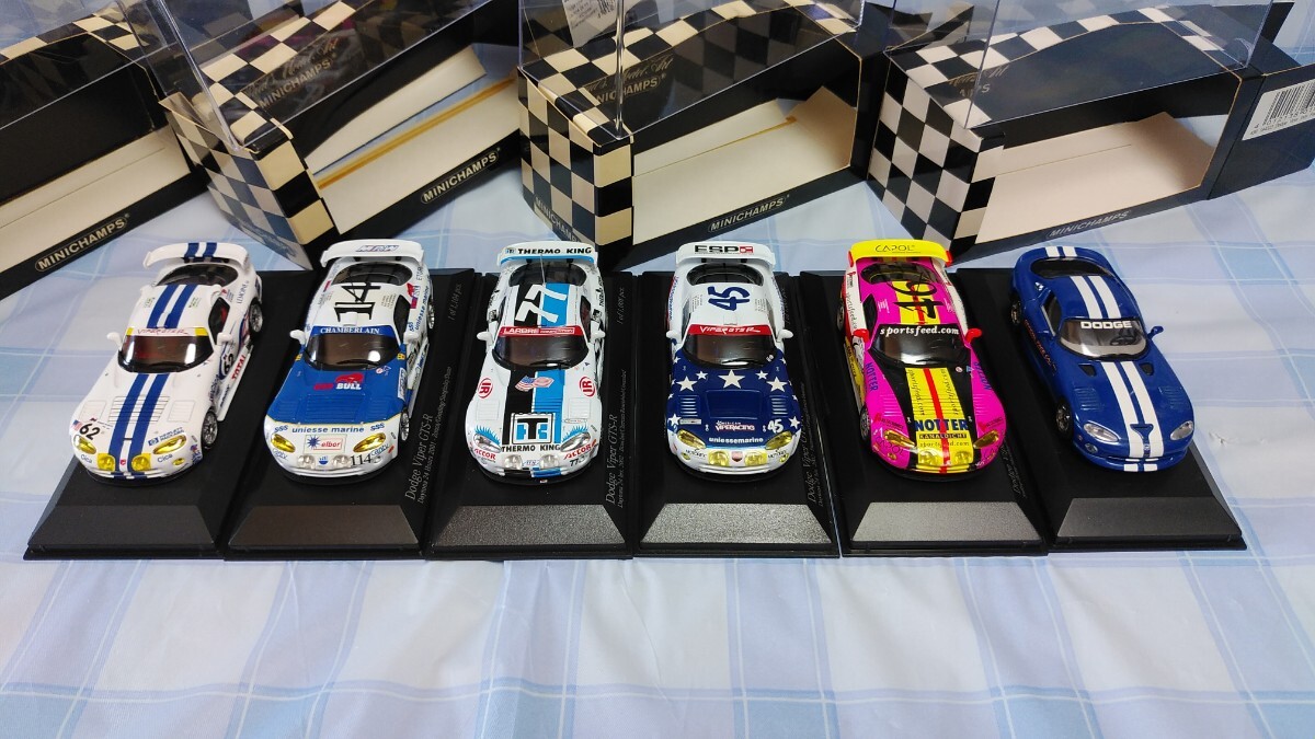 MINICHAMPS 1/43 Dodge Viper ダッジ　バイパー　ル・マン　レーシング　ミニカー　デイトナ　Red Bull 激レアセット　ミニチャンプス
