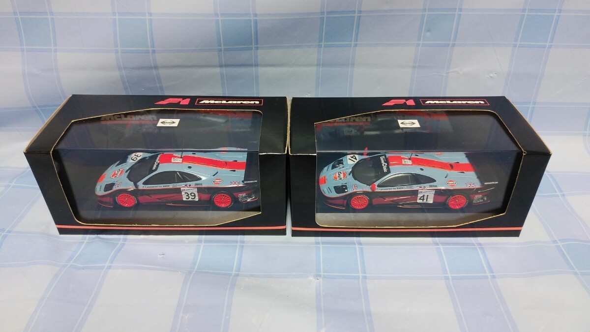 MINICHAMPS 1/43 McLaren F1 GTR Le Mans 1997 Gulf #41 #39 　マクラーレン　ル・マン　レーシング　ミニカー　激レア　2台セット　ガルフ