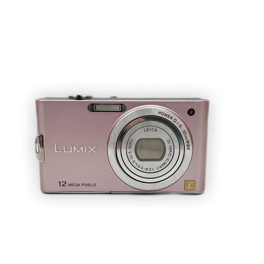 5741【動作確認済】Panasonic LUMIX DMC-FX60 ピンク コンパクトデジタルカメラ バッテリー 充電器 付き パナソニック ルミックス コンデジ