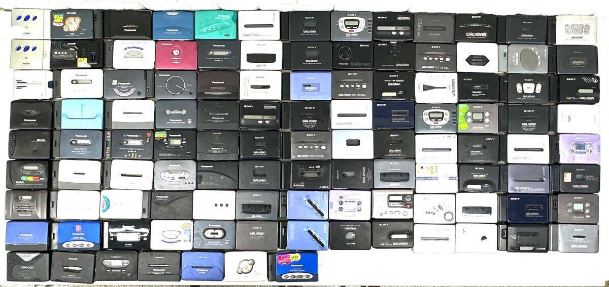 C549☆ポータブルカセットプレーヤー 111台 大量 まとめ！ソニー ウォークマン WALKMAN Panasonic「動作未確認」ジャンク