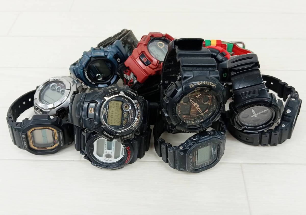 B335☆CASIO G-SHOCK(動作未確認)腕時計１２本ジャンクセット