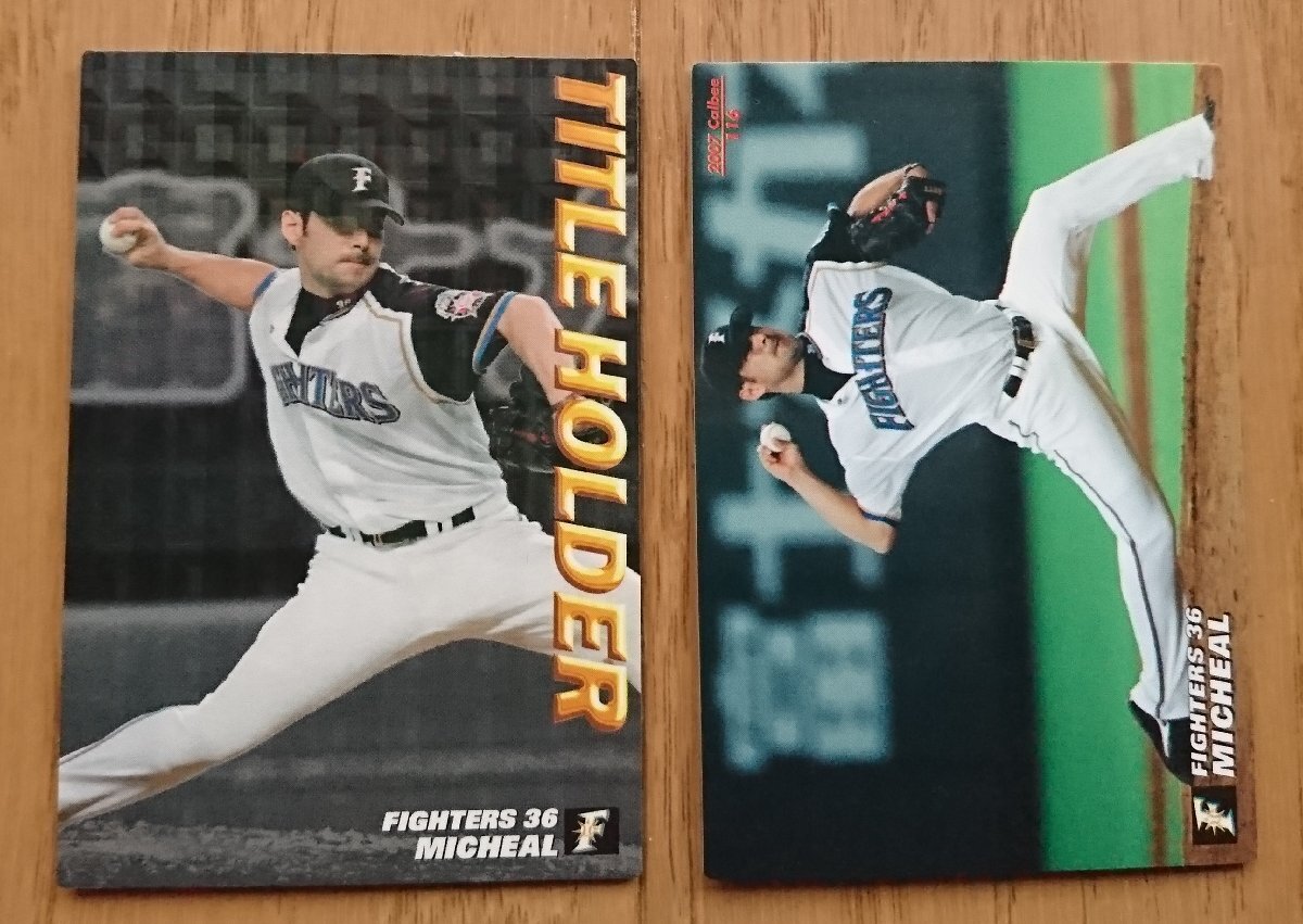 [ карта * Calbee 2007 год ] Nakamura Michael T-14 название держатель / 116 итого 2 шт. комплект Hokkaido Nippon-Ham Fighters Calbee Professional Baseball chip s
