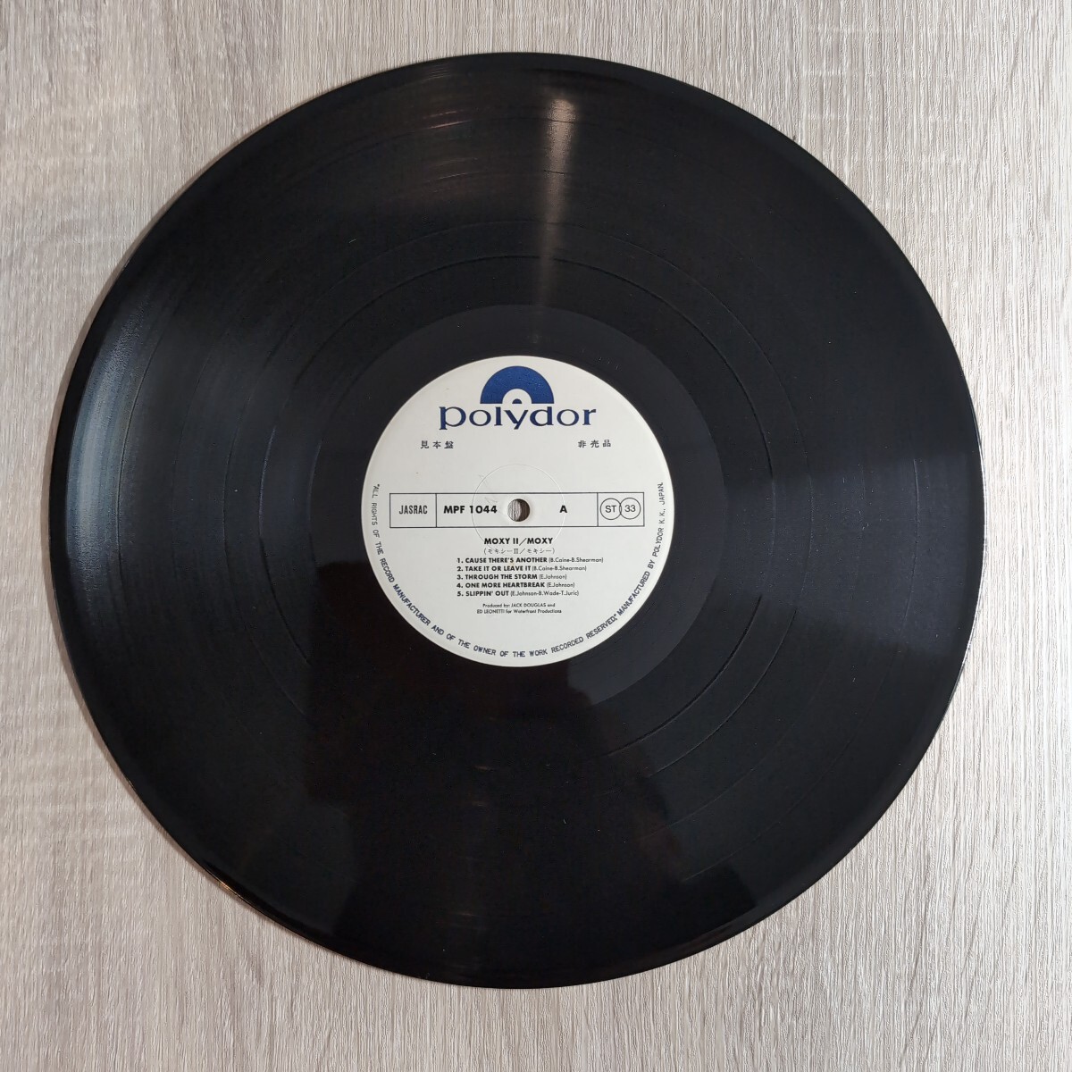Moxy「moxy Ⅱ」邦LPレコード 1976年 レア Promo盤 非売品プレスシート付き★★モキシー heavy metal hard rock