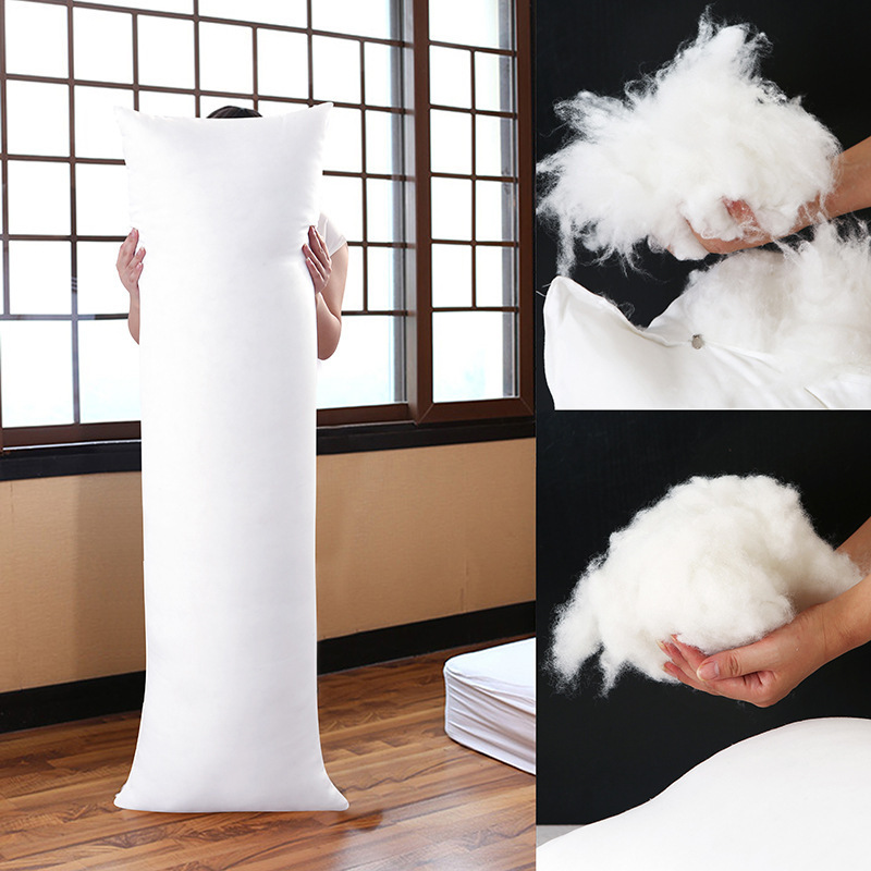 上質(zhì)新入荷　抱き枕　本體　高弾力抱枕　枕の芯　妊婦枕　中綿増量　等身　半身　ホワイト　無(wú)地160cm