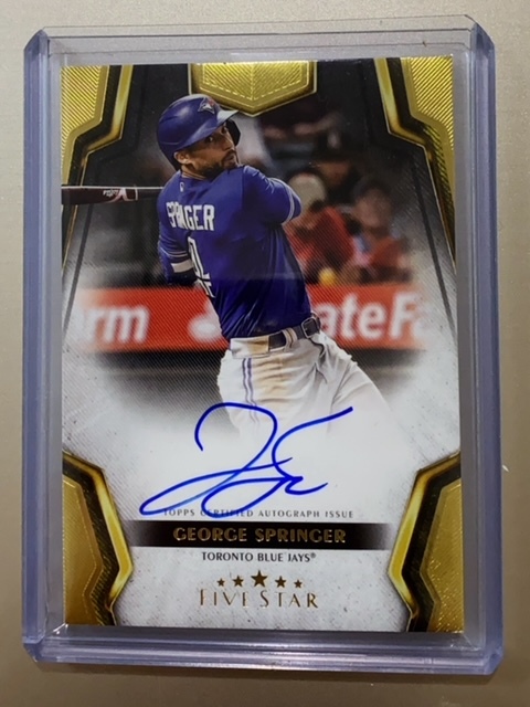 2024 TOPPS Five Star Autographed George Springer 