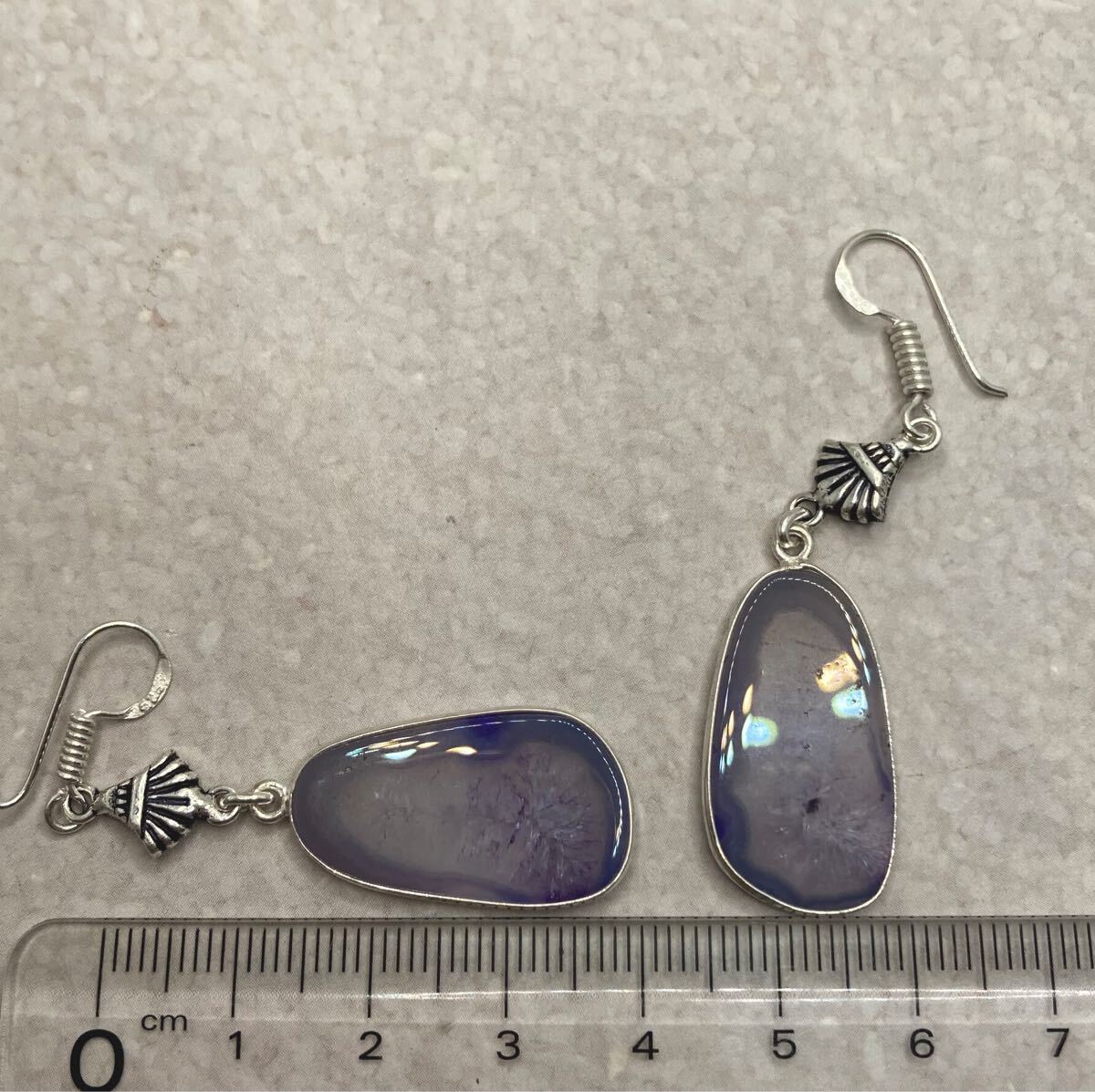 天然石★アゲートのアンティーク調ゆらゆらピアス★レディースシルバーカラーストーンエスニックアジアン雑貨新品宝石Y-RSHOP_画像5