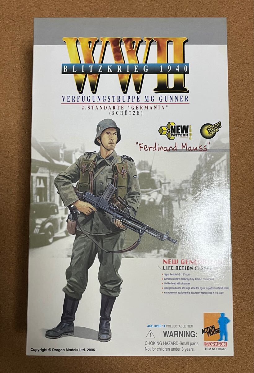 【未展示・未使用品】ドラゴンモデル1/6 WWⅡ ドイツ軍 武装親衛隊 特務部隊（ＶＴ） ＭＧ26（ｔ）射手（Ｆｅｒｄｉｎａｎｄ Ｍａｕｓｓ）
