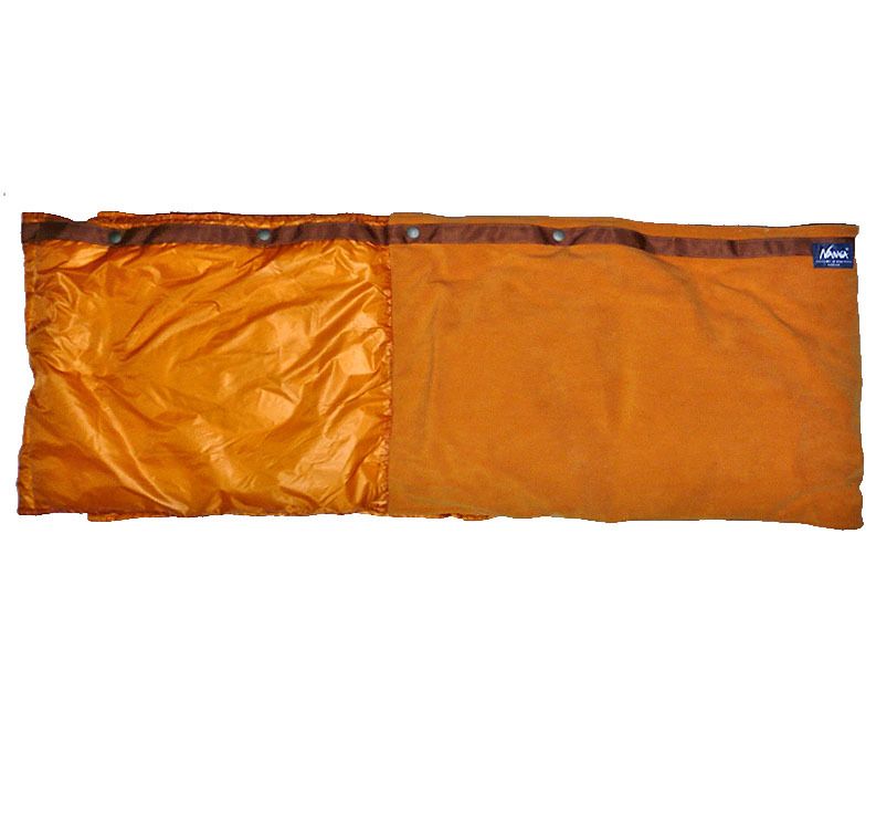 NANGA×Mt.＆Sea（ナンガ×マウントアンドシー）別注 ダウンケープ ■オレンジ系 ONE SIZE ユニセックス ■DOWN CAPE ベスト ひざ掛け