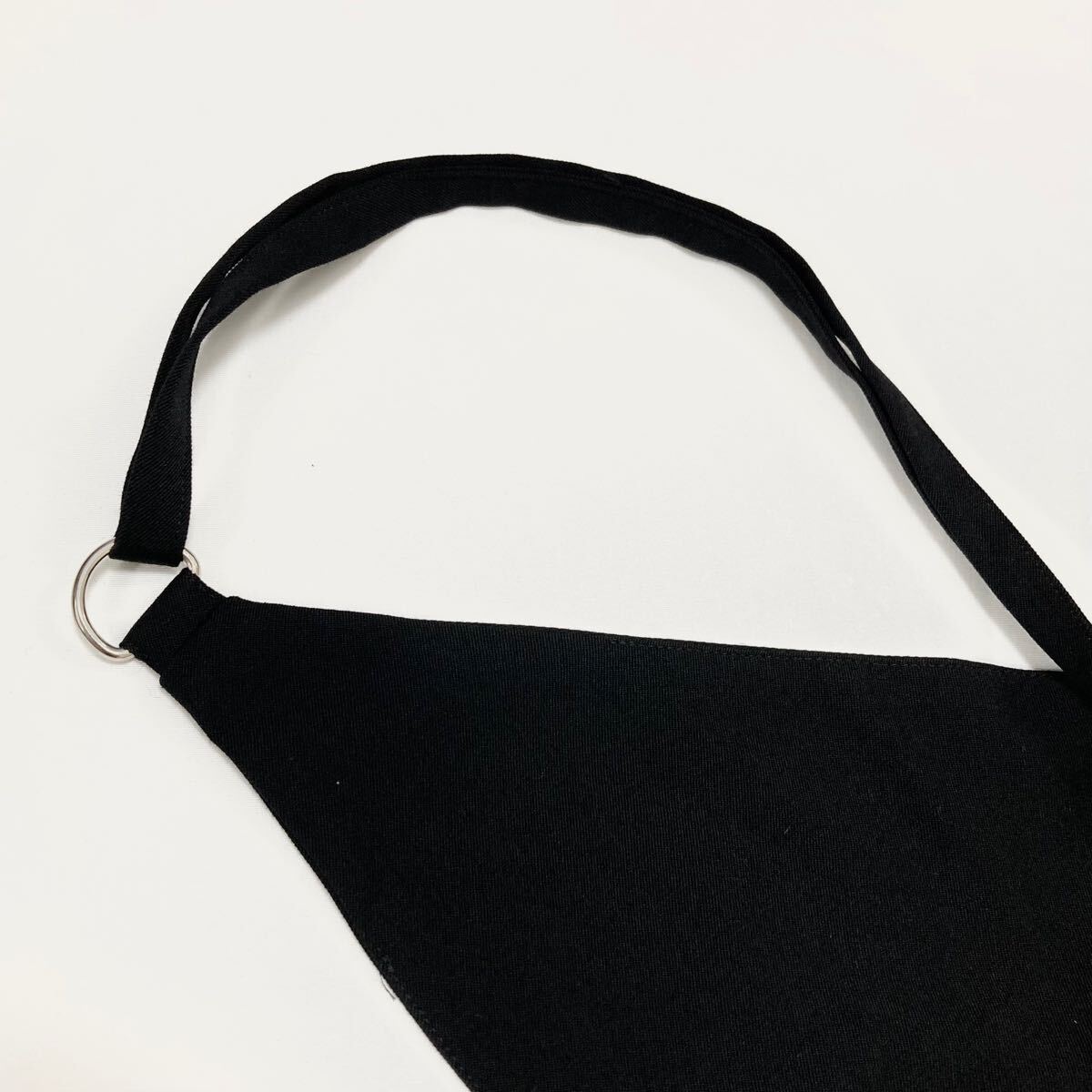 Y's WOOL GABARDINE ASYMME APRON DRESS 黒1 Y's WOOL GABARDINE ASYMME APRON DRESS 黒1