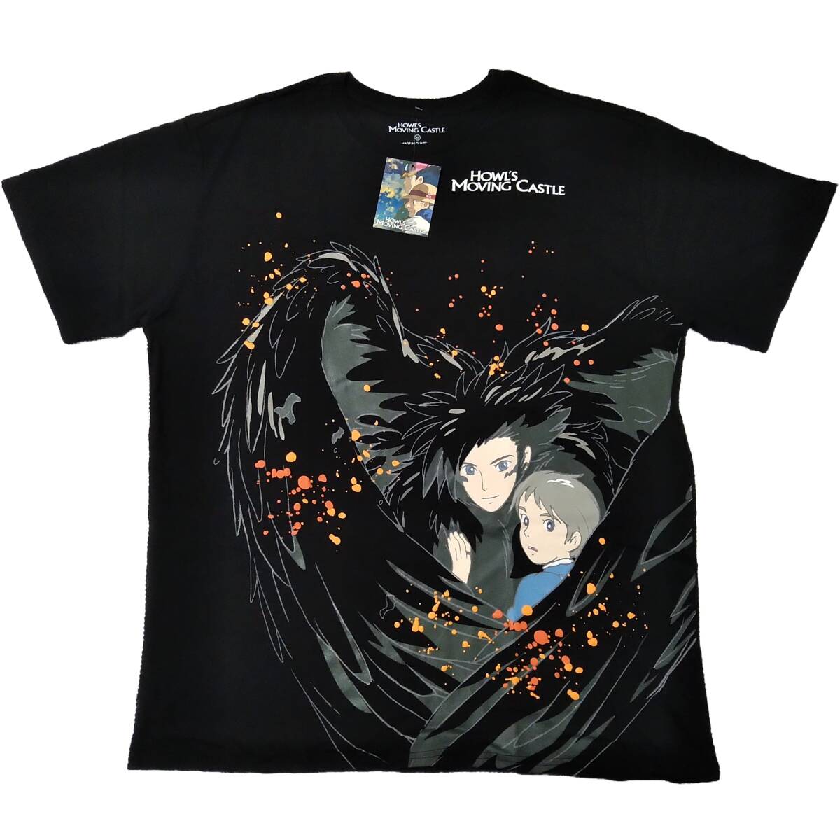 ハウルの動く城 Tシャツ XLサイズ 黒 映画T ムービーT アニメT ハウルの動く城 Tシャツ XLサイズ 黒 映画T ムービーT アニメT