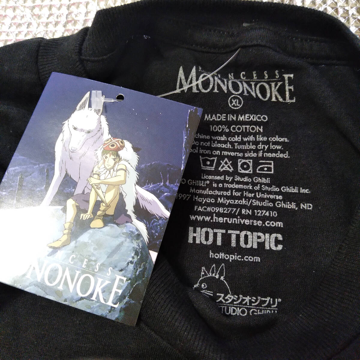 もののけ姫 Tシャツ XLサイズ 黒 こだま スタジオ・ジブリ もののけ姫 Tシャツ XLサイズ 黒 こだま スタジオ・ジブリ