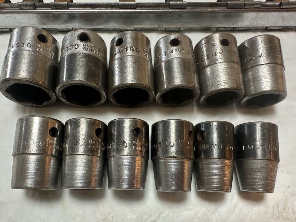 Snap-on スナップオン IMM 100〜210ソケット 旧ロゴ CANADA ※n倉 Snap-on スナップオン IMM 100〜210ソケット 旧ロゴ CANADA ※n倉