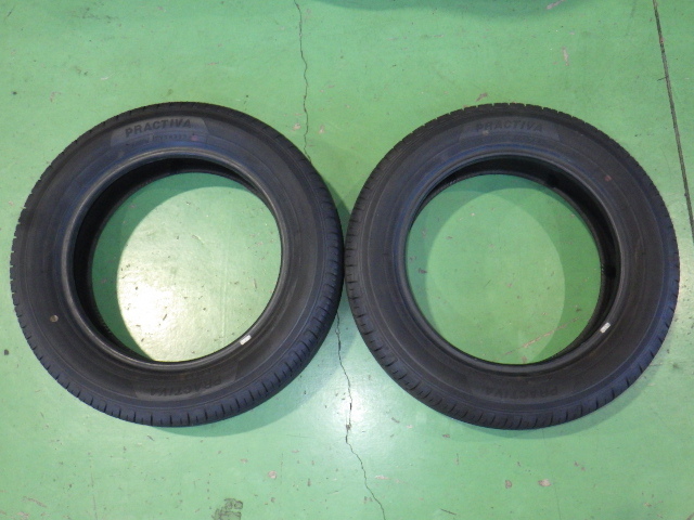 PRACTIVA 155/65R14 75S タイヤ2本 23年 6.5mm 【管理番号 9314 RB3-601】中古【小物】