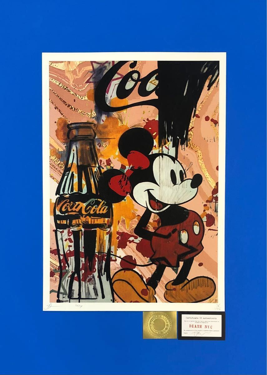 DEATH NYC アートポスター 限定100枚 ミッキーマウス Mickey DEATH NYC アートポスター 限定100枚 ミッキーマウス Mickey