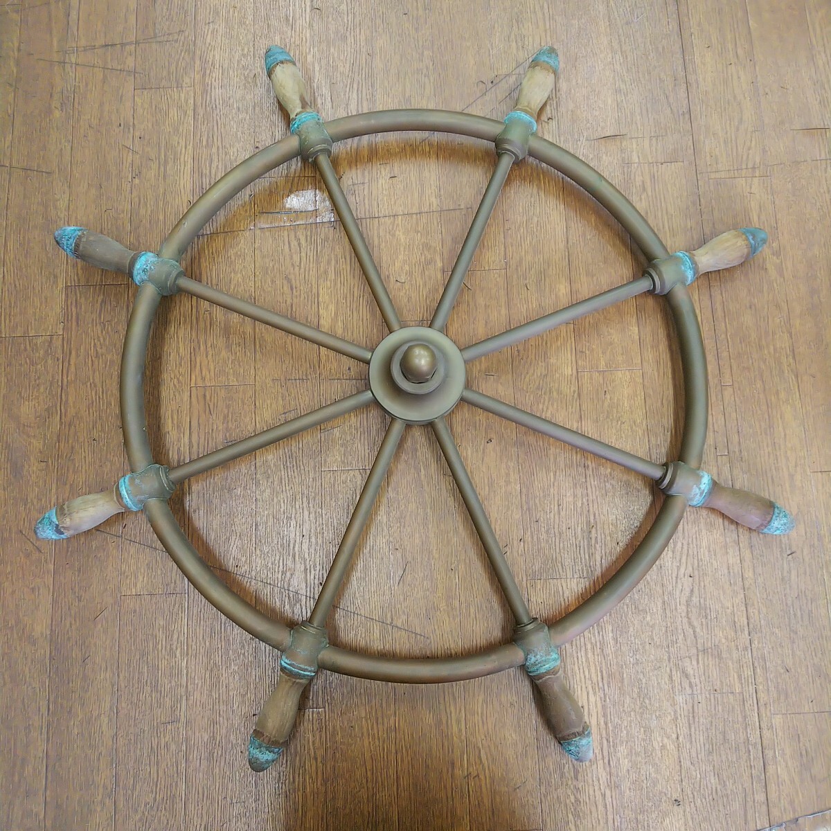 アンティーク舵輪　本船で使用されたもの アンティーク舵輪 本船で使用されたもの