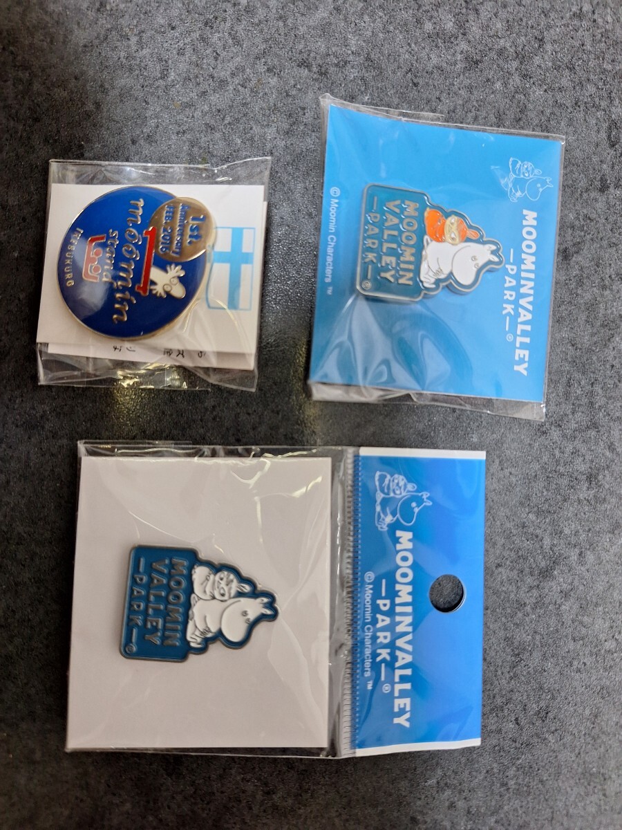 ムーミン　ピンバッジ　ピンバッチ　ピンズ　未使用　3個セット　MOOMIN