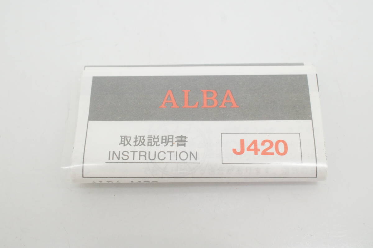 J53●作動(dòng)良好 未使用デッドストック SEIKO セイコー ALBA アルバ 白文字盤(pán) Y136-6A70 メンズ腕時(shí)計(jì) ゴールド金 お灑落 クォーツ