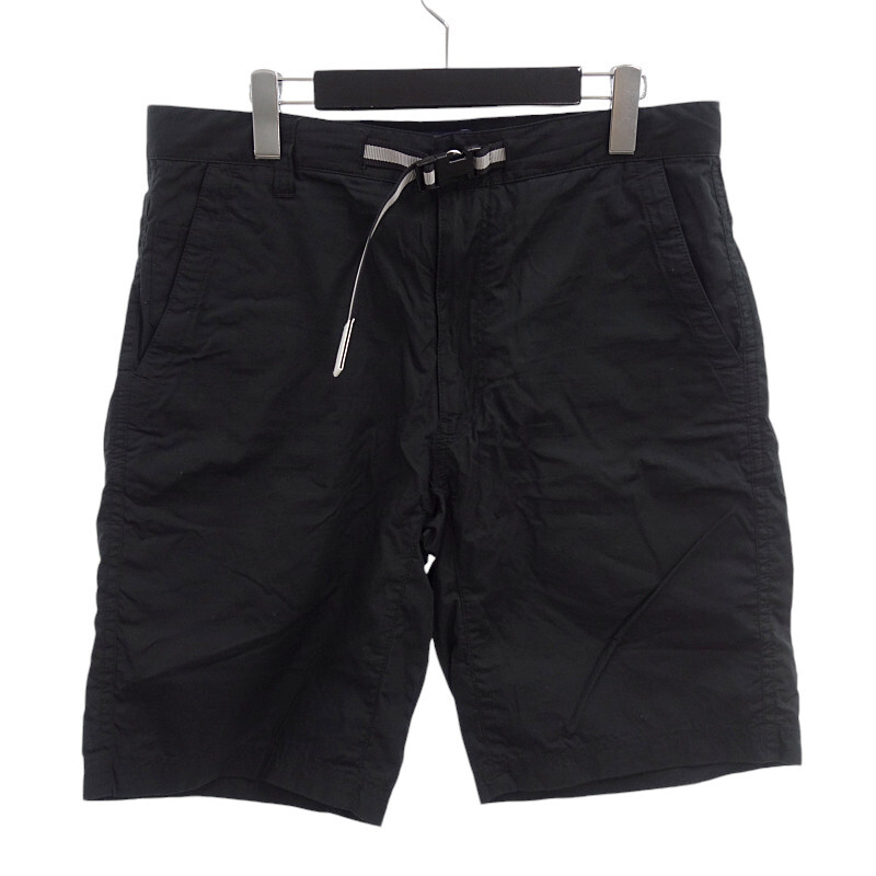 【特別価格】White Mountaineering コットン ハーフ ショート パンツ ブラック サイズ メンズ2