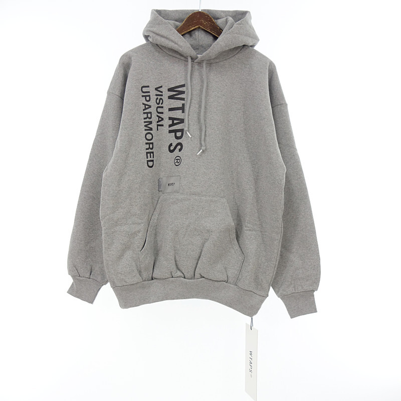 【PRICE DOWN】WTAPS VISUAL UPARMORED HOODY スウェット プルオーバー パーカー グレー サイズ メンズ2