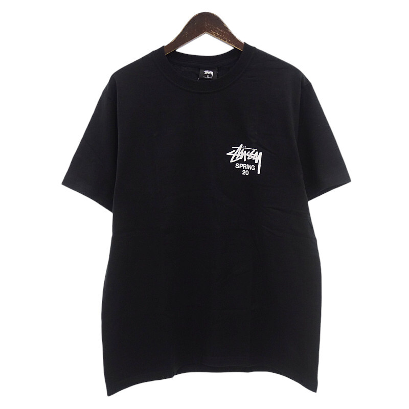 STUSSY BOUQUET TEE プリント 半袖 クルーネック Tシャツ ブラック サイズ メンズM