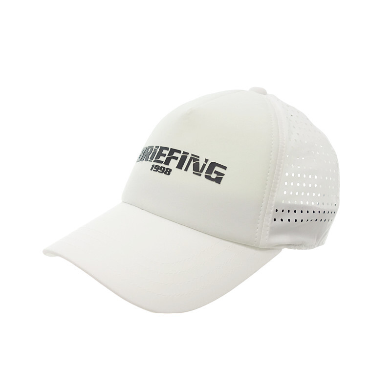 BRIEFING GOLF SURF CAP ゴルフ　サーフ パンチング メッシュ キャップ ホワイト サイズ ユニセックス-