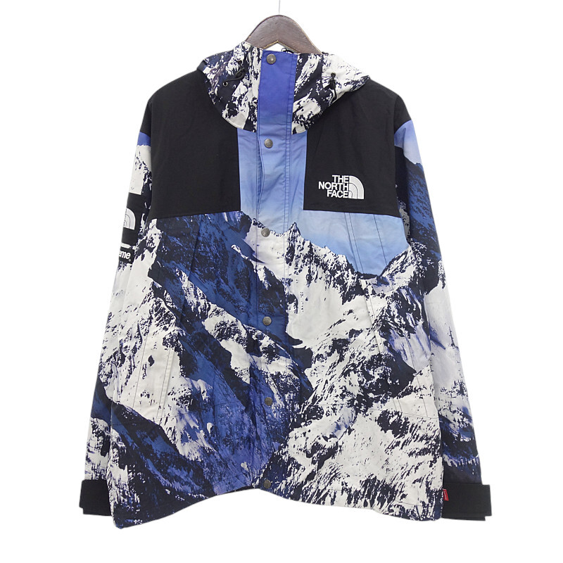 【特別価格】SUPREME 17AW THE NORTH FACE 雪山 マウンテンパーカージャケット ブルー サイズ メンズL