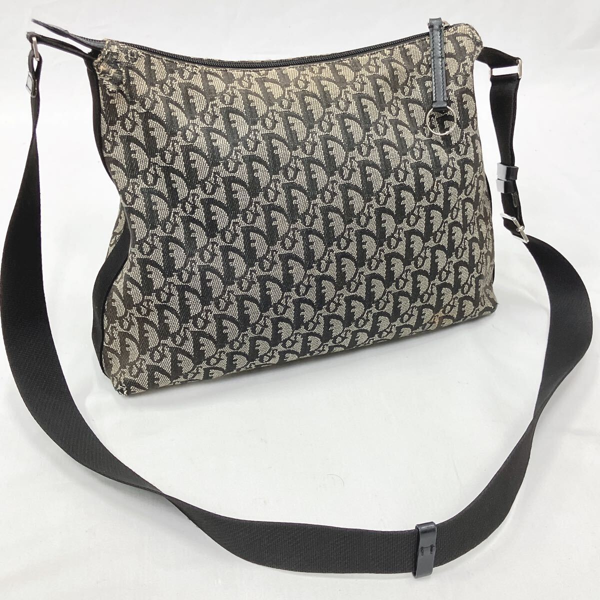 正規品　Christian　Dior クリスチャンディオール　01RU0054 トロッター ショルダーバッグ 横34cm 高さ26cm マチ9.5cm R店0918