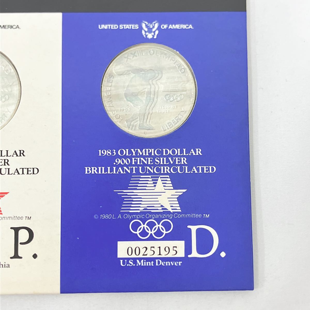 ロサンゼルスオリンピックプルーフ硬貨セット 第23回オリンピック競技大会 ロサンゼルス 1984 記念硬貨