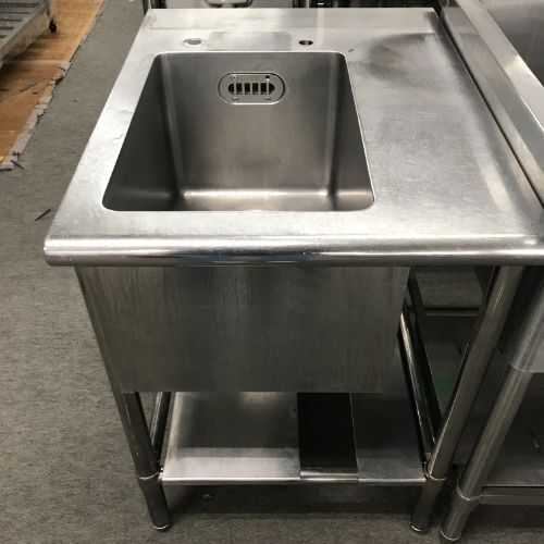 一槽シンク 台付き BGなし 業務用 中古/送料別途見積