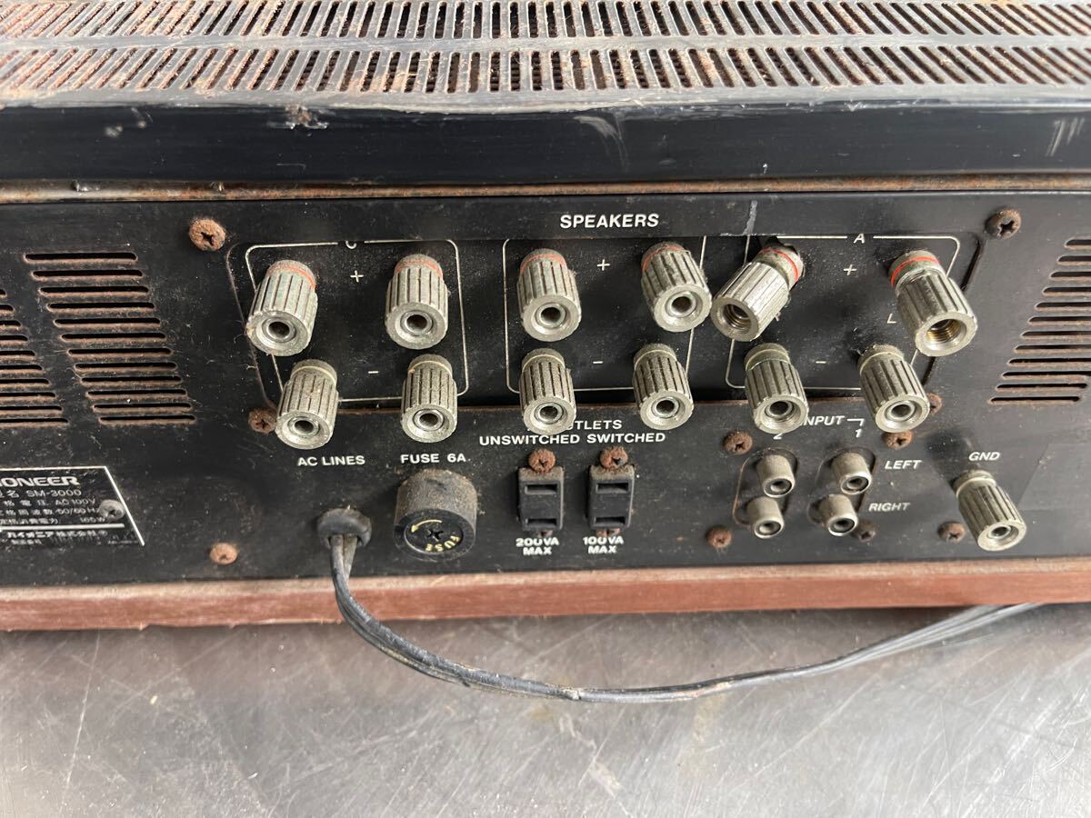 PIONEER SM-3000 パワーアンプ ジャンク品 通電反応無し 一般 PIONEER SM-3000 パワーアンプ ジャンク品 通電反応無し 一般