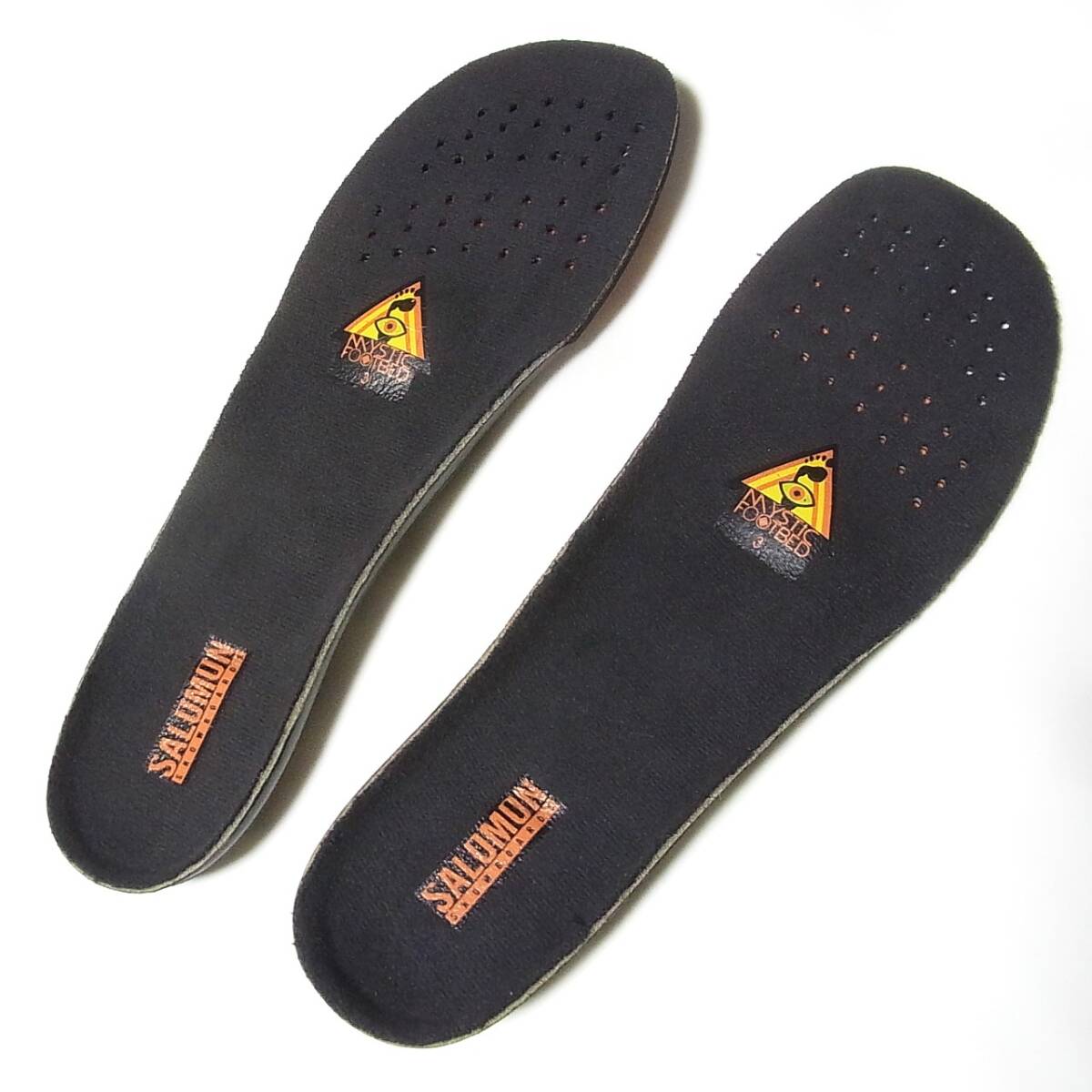 サロモン フレックス硬めの上位ブーツのインソール 25.5cm◎MYSTIC FOOTBED 3◎土踏まず～かかとサポートあり◎SALOMON◎送料無料