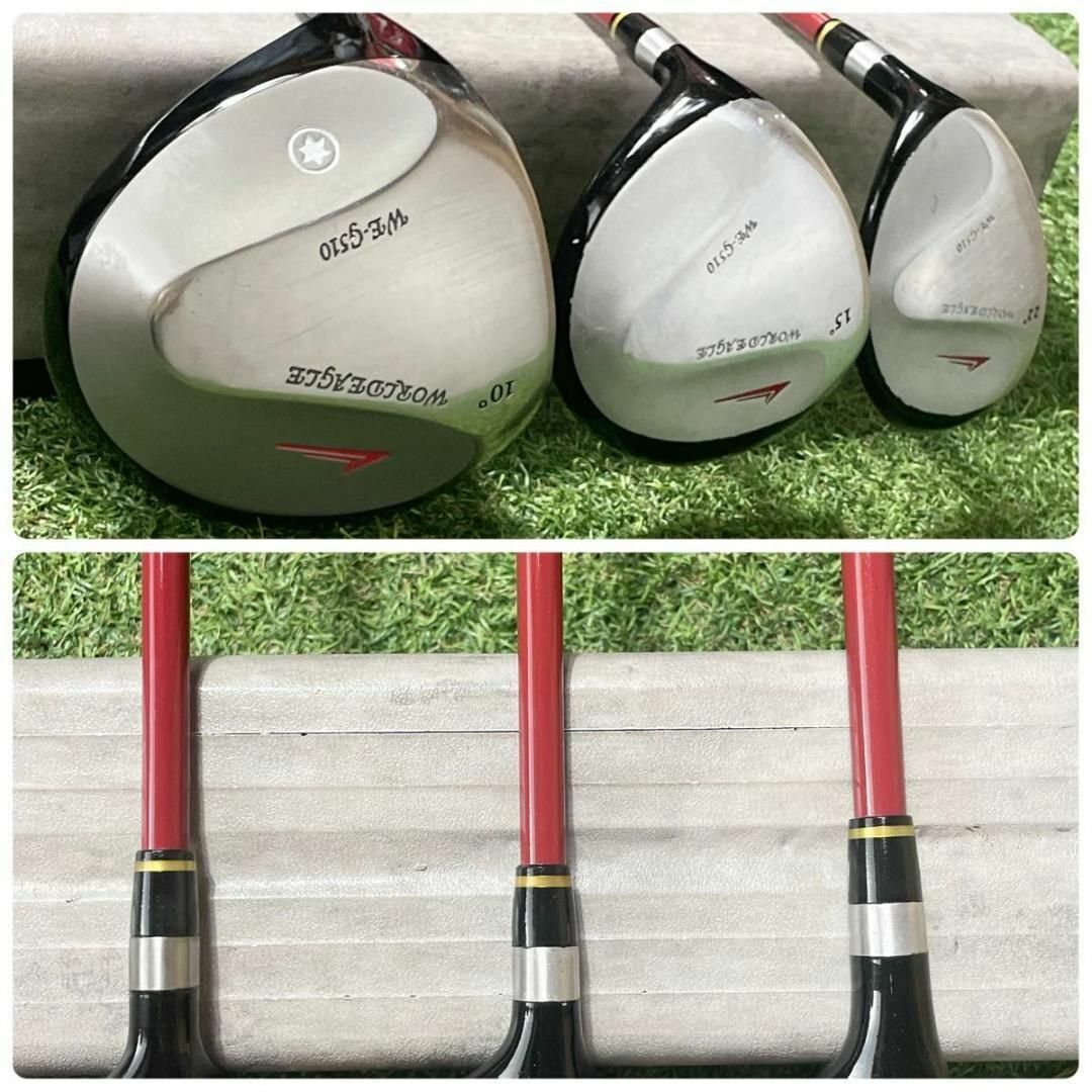 貴重レフティ】WORLDEAGLE ゴルフクラブセット メンズS 10本 左