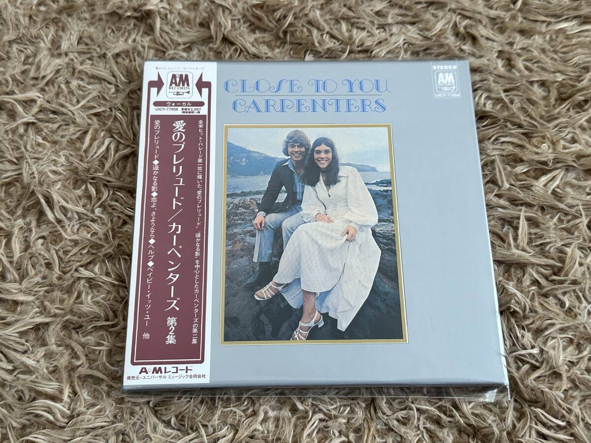 紙ジャケ カーペンターズ/遥かなる影 CARPENTERS/CLOSE TO YOU 国内盤 SHM-CD 廃盤
