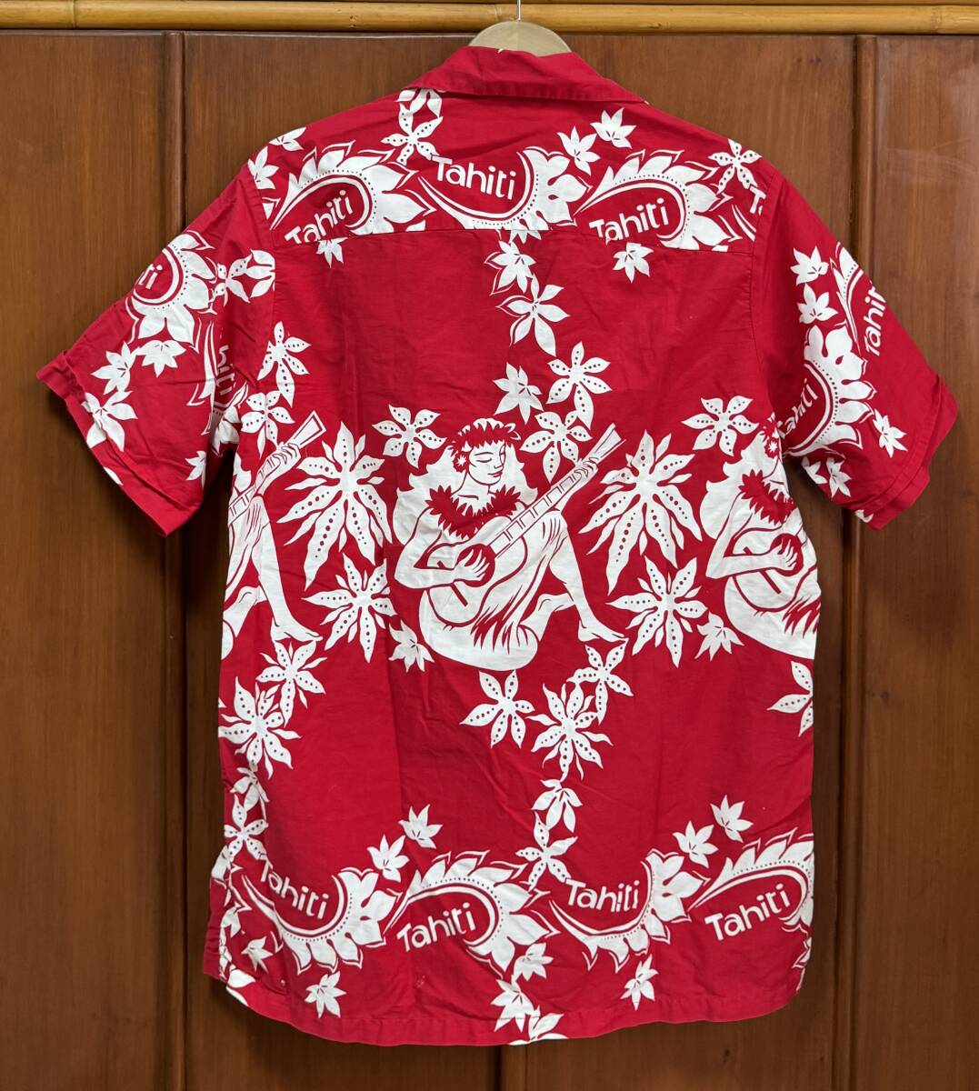 1960s Shaheen's Of Honolulu Vintage гавайская рубашка L Tahitian panel 