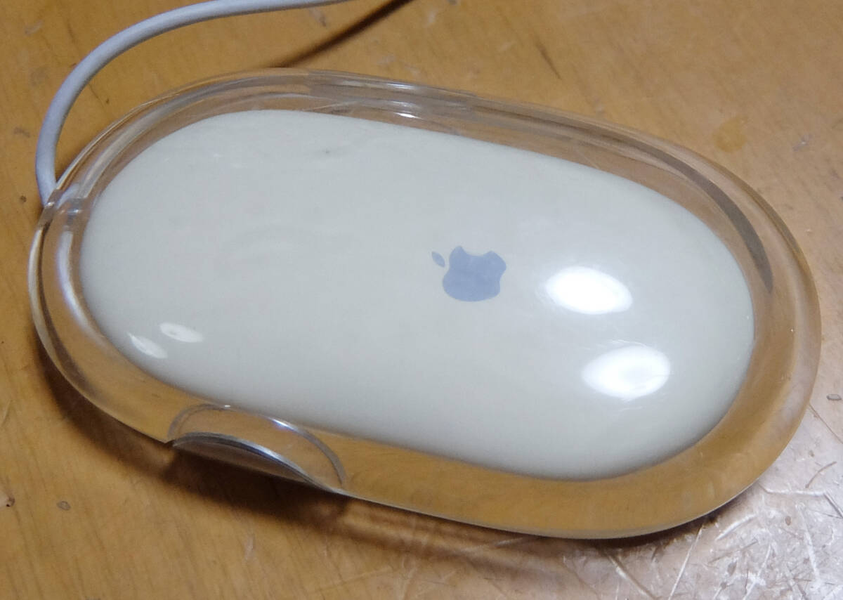 Apple Mac アップル マック 純正 USB スケルトン白マウス №M5769 Apple Mac アップル マック 純正 USB スケルトン白マウス №M5769