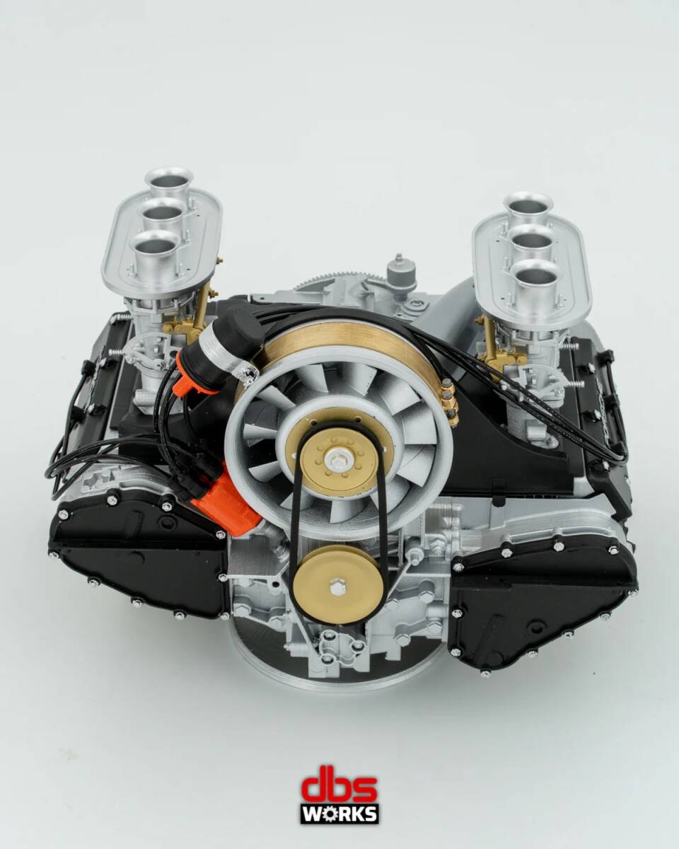 ポルシェエア　クール　1/4 911ポルシェエアクールスケールエンジン - 組み立て済み - ブラック