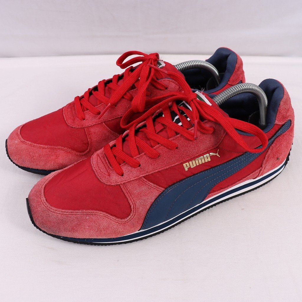 FIELDSPRINT 28.0cm/puma suede fi-ruz print Puma sneakers used old clothes red red navy blue men's et1795