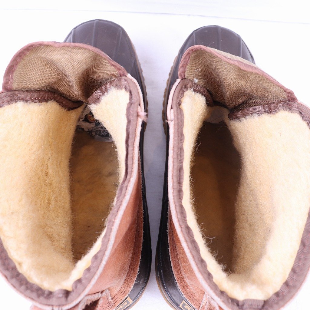 80's 位 ビーンブーツ 10 M / 28.0cm-28.5cm 位 /USA製 内ボア アメリカ製 LLビーン L.L.Bean ジップ メンズ ブーツ 中古靴 bb1005