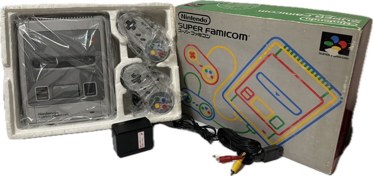 美品　スーパーファミコン本体　ACアダプタACケーブル付属　SFC 任天堂 スーファミ Nintendo superfamicom 説明書無し