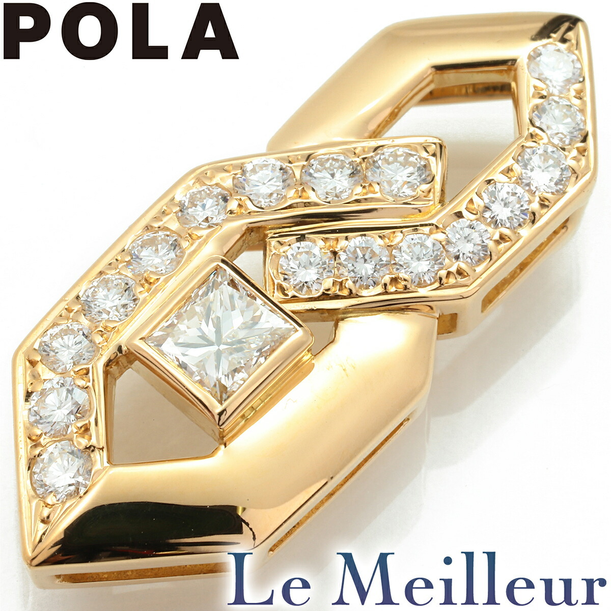 ポーラ ペンダントトップ ダイヤモンド 0.73ct K18 POLA 中古 プレラブド 返品OK